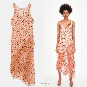 Zara Two Piece polka dot dress